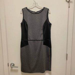 Black and Grey Knot Shift Dress